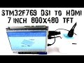 STM32F769 Discovery DSI to HDMI Adapter 7 inch Display 800x480 B-LCDAD-HDMI1