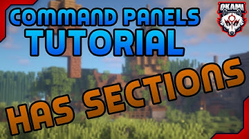 How To Use Has Sections With Command Panels!