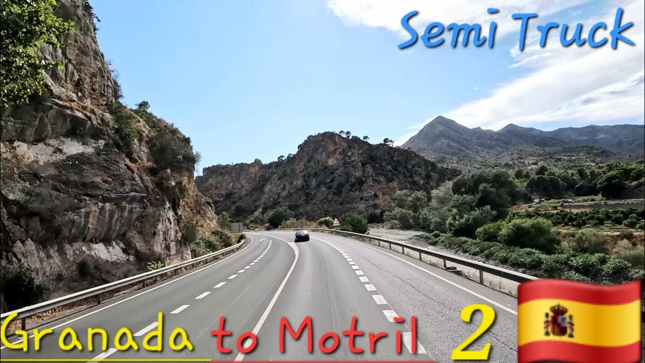 Driving Granada to Motril Spain Semi-Truck 2