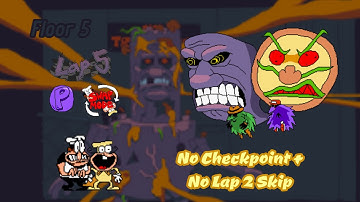 Pizza Tower LHPP - Floor 5 Lap 5 Lunatic P Rank Swap Mode (No Checkpoint + No Lap 2 Skip)