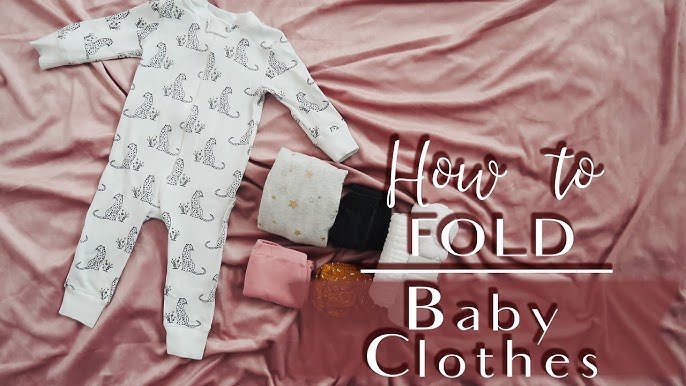 Tuto facile  Comment plier un body & un pyjama bébé ? 