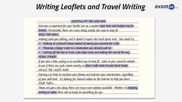 Writing Leaflets and Travel Writing | GCSE English Language