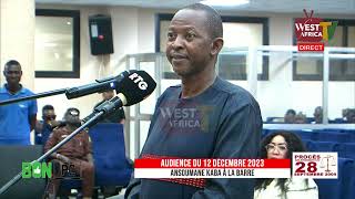 Le témoignage inédit du chef d'état-major de l'armée de terre Ansoumane KABA au procès du 28 sept 09