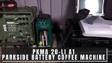 PKMA 20-Li A1 Parkside 20V Team Portable  Battery Kettle Flow Coffee Machine