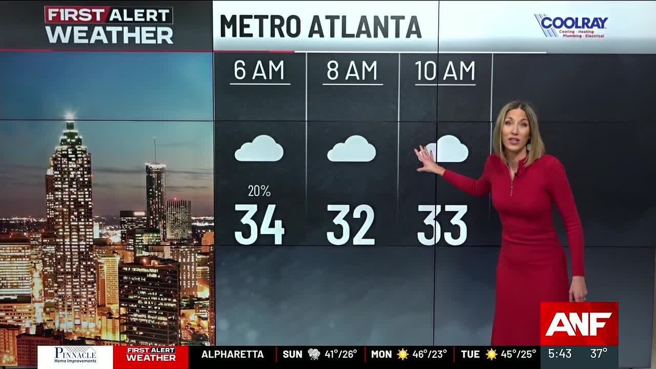 First Alert Weather Day: Snow likely south of Atlanta this morning