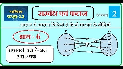 Myclassvideos11th Maths Exercise 2.2,  Class 11 Maths Exercise 2.2,  11th maths Chapter 2 in Hindi,