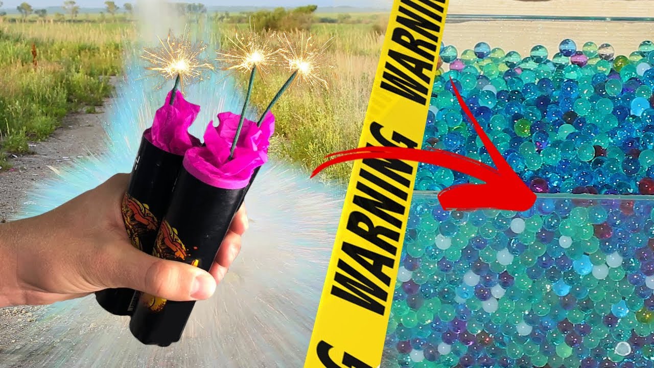 Exploding Orbeez EXPLOSION Experiment - FIRECRACKERS | PETARD vs ORBEEZ | CRASH TEST ...