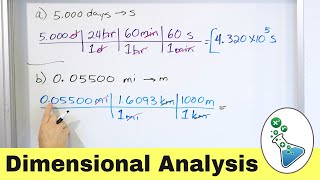 Practice with Dimensional Analysis & Unit Conversions