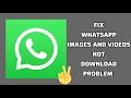 Fix whatsapp images and vides not download problem tech solutions bar
