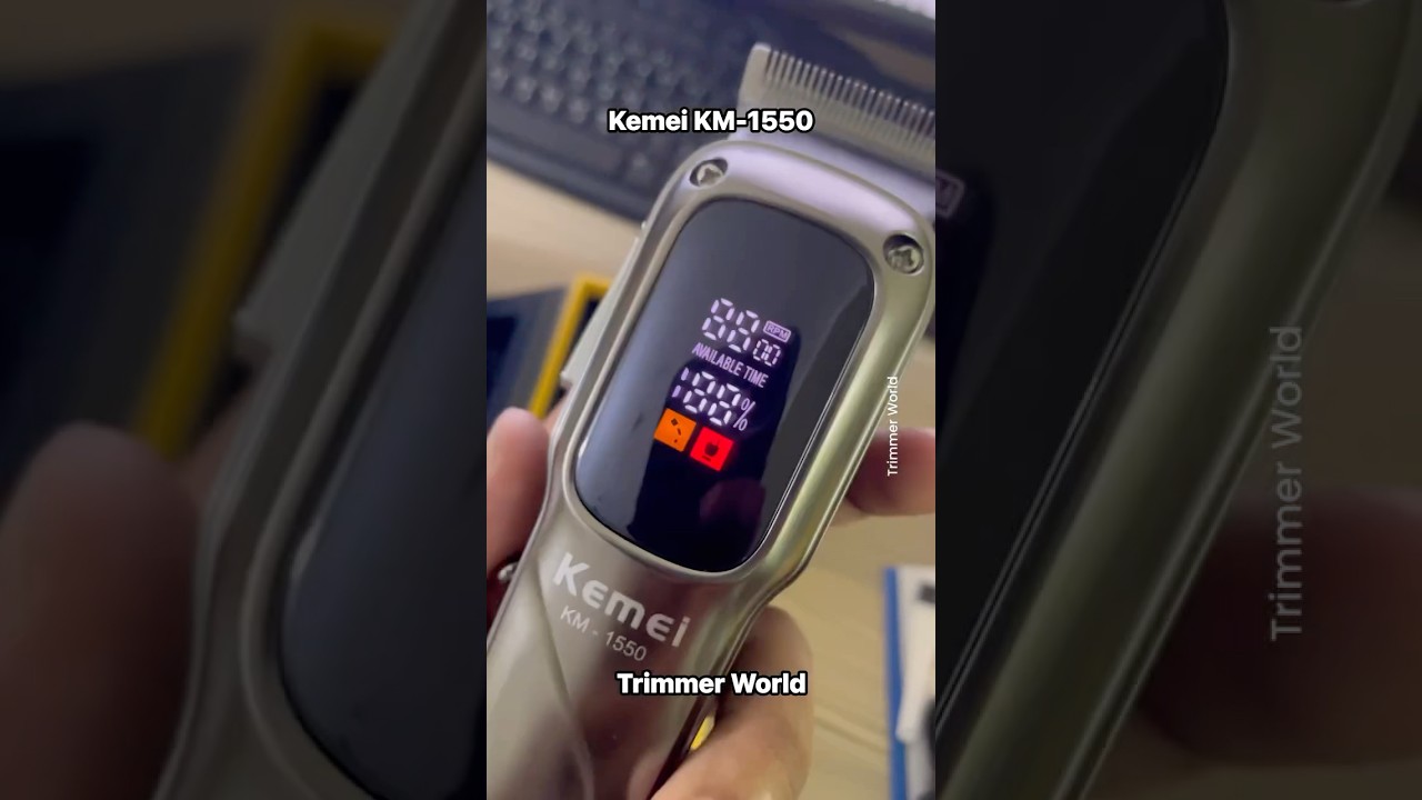 Kemei Km-1550 Professional Hair Clipper - Led Display Low Noise