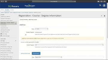 SCCC Advising and Counseling - How to view course schedule and register for classes