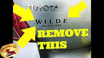 How To Remove Dealer Stickers With or Without Heat AMAZING!!