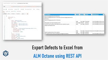 Export defects into Excel using REST API