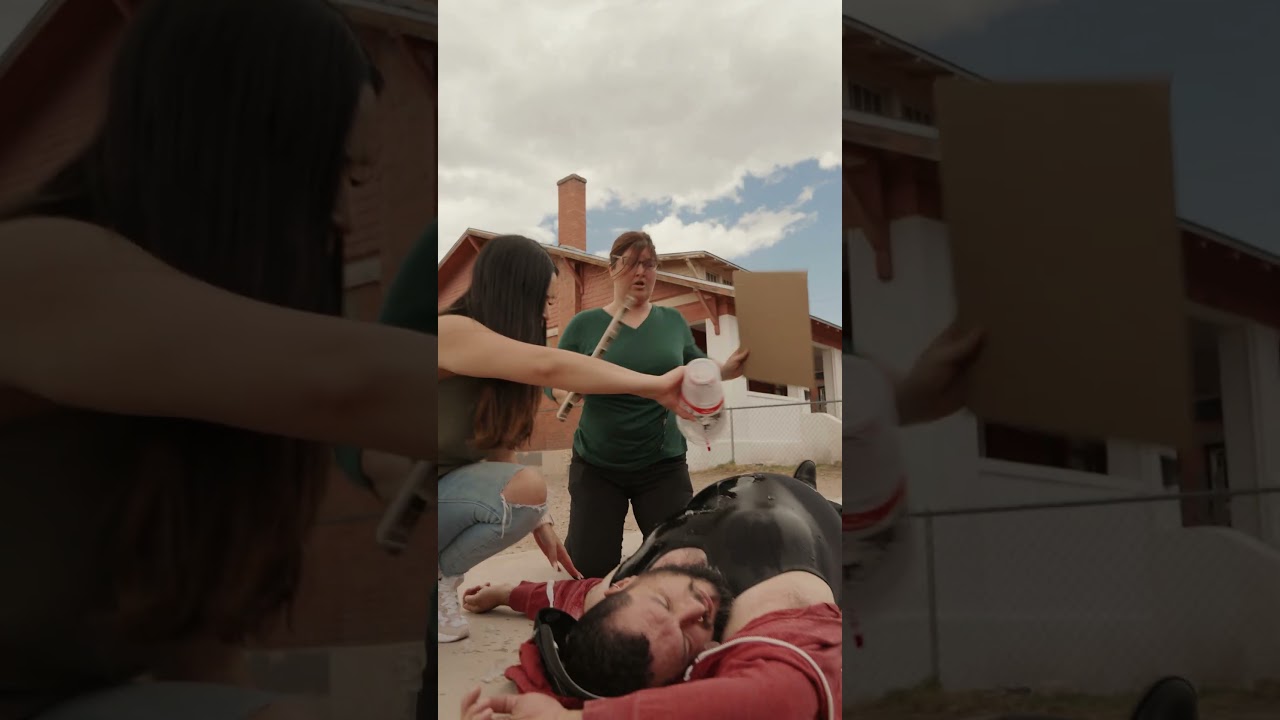 Helping Someone with Heat Stroke: Water and Fan