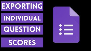 Google Forms Quiz - Individual Question Point Values