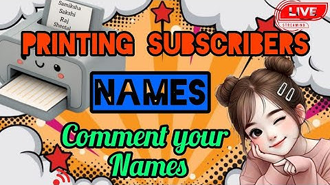 Artland Express live! PRINTING SUBSCRIBERS NAME ON PRINTER #shortsfeed #name #art #live #trending