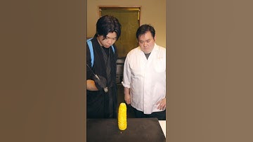 Cut the Corn with the sharp knife.🔪✨#knife #sharpening #sharpener #asmr