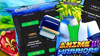 We Just Got ANOTHER Amazing Patch In Anime Warriors 3... (Guild Shop, Secret Boosts) screenshot 1