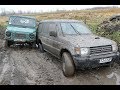 ВСТРЯЛИ ВПЛОТНУЮ ЛуАЗ против Mitsubishi Pajero 2 ПОКАТУХА НА ТРОИХ off road 4x4