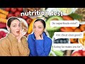 Quizzing my French sister on nutrition questions! | Edukale