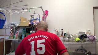 スチームタオルの下準備。