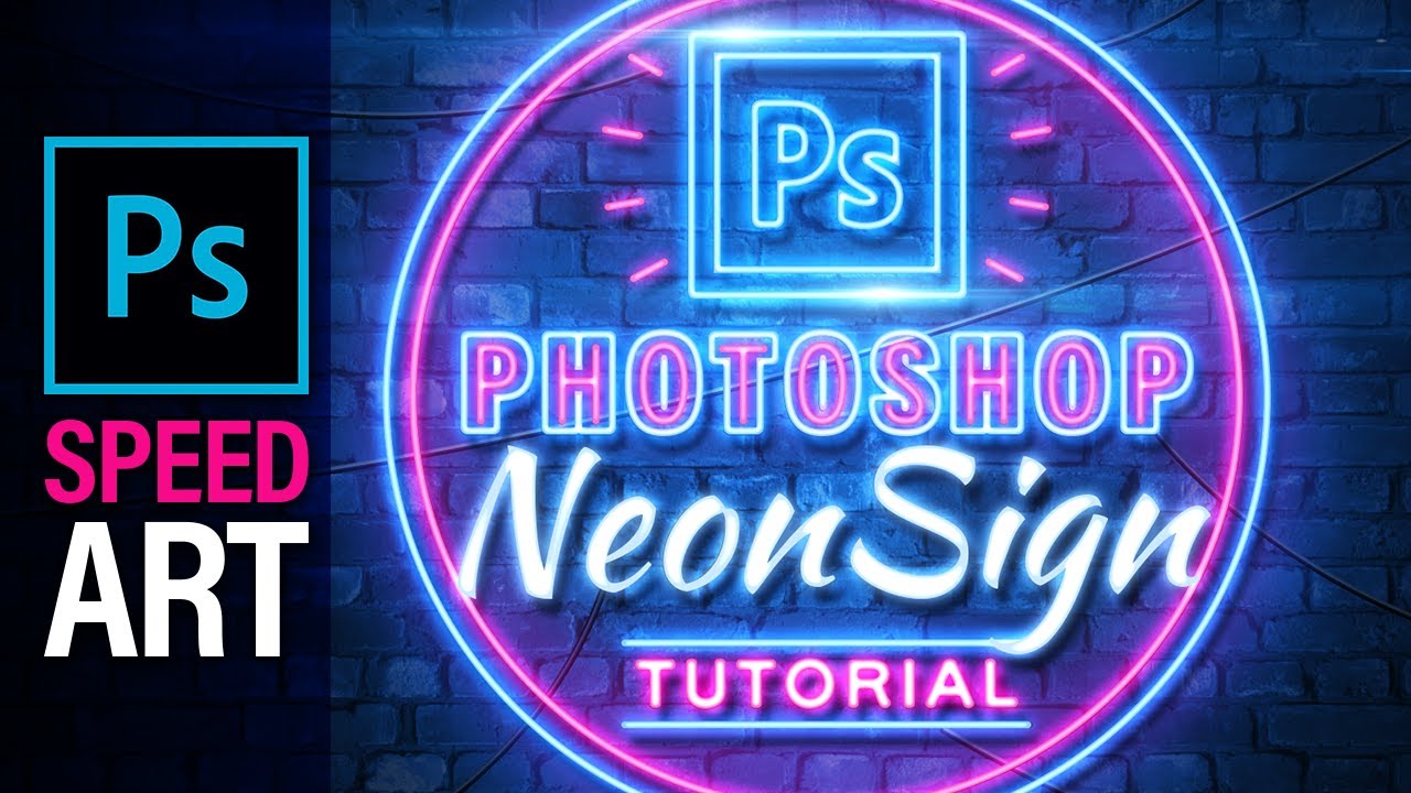 Photoshopで作る美しく発光するネオンサイン Connecre