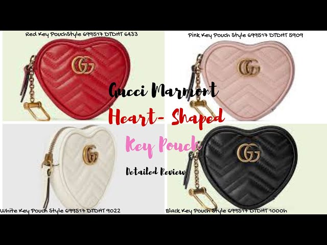 GUCCI GG MARMONT HEART SHAPED COIN PURSE IN DEPTH REVIEW (SPECS, WHAT FITS  INSIDE, SIZE COMPARISON) 