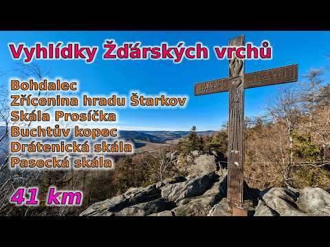 C96 Vyhlídky Žďárských vrchů (okruh z Nového Města na Moravě) [41 km]