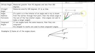 notes 1 4 measure and classify angles