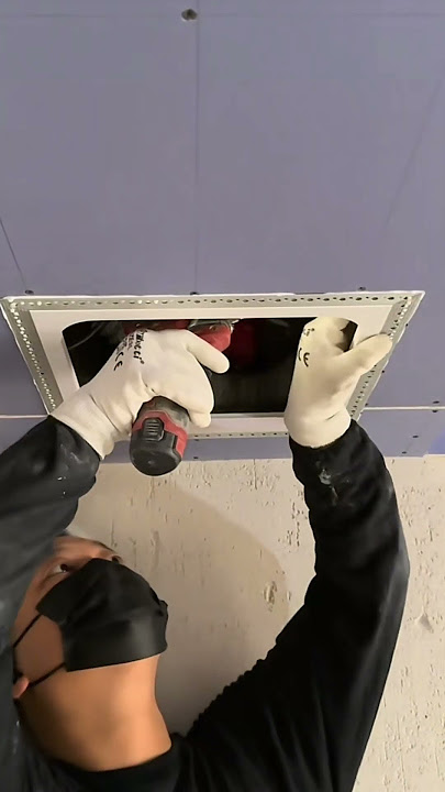 Inspection port installation#woodworking #tools #diy #diyhomeimprovement #usashorts