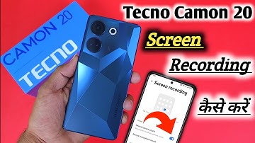 How to screen recording in Tecno camon 20 | Tecno camon 20 Screen Recording