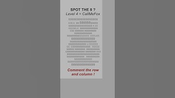 Find the 8 - Level 4 #brainteasers #attentiontest #dailypuzzle