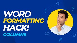 Create a Professional Multi-Column Layout in Word | Easy Formatting Tips!