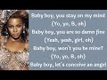 Beyoncé ft Sean Paul - Baby Boy ~ Lyrics