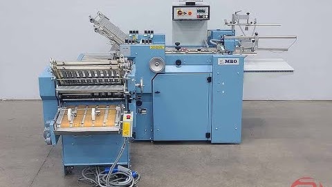 2003 MBO B18 Pile Feed Paper Folder w/ 8pg Unit and Hang-On Delivery