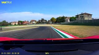 Circuito Imola con Ferrari 296 GTB 830 CV e l'istruttore si incazza...BIS!