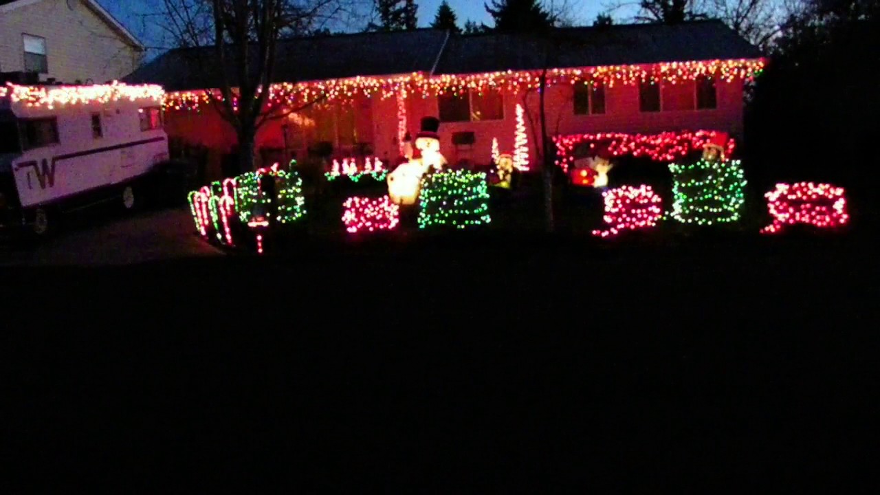 4 my Christmas lights 2014 YouTube