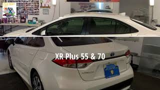 Xpel Super Ceramic Xr Plus 55 Window Film On The Sides And Rear Window Of This 2020 Toyota Corolla