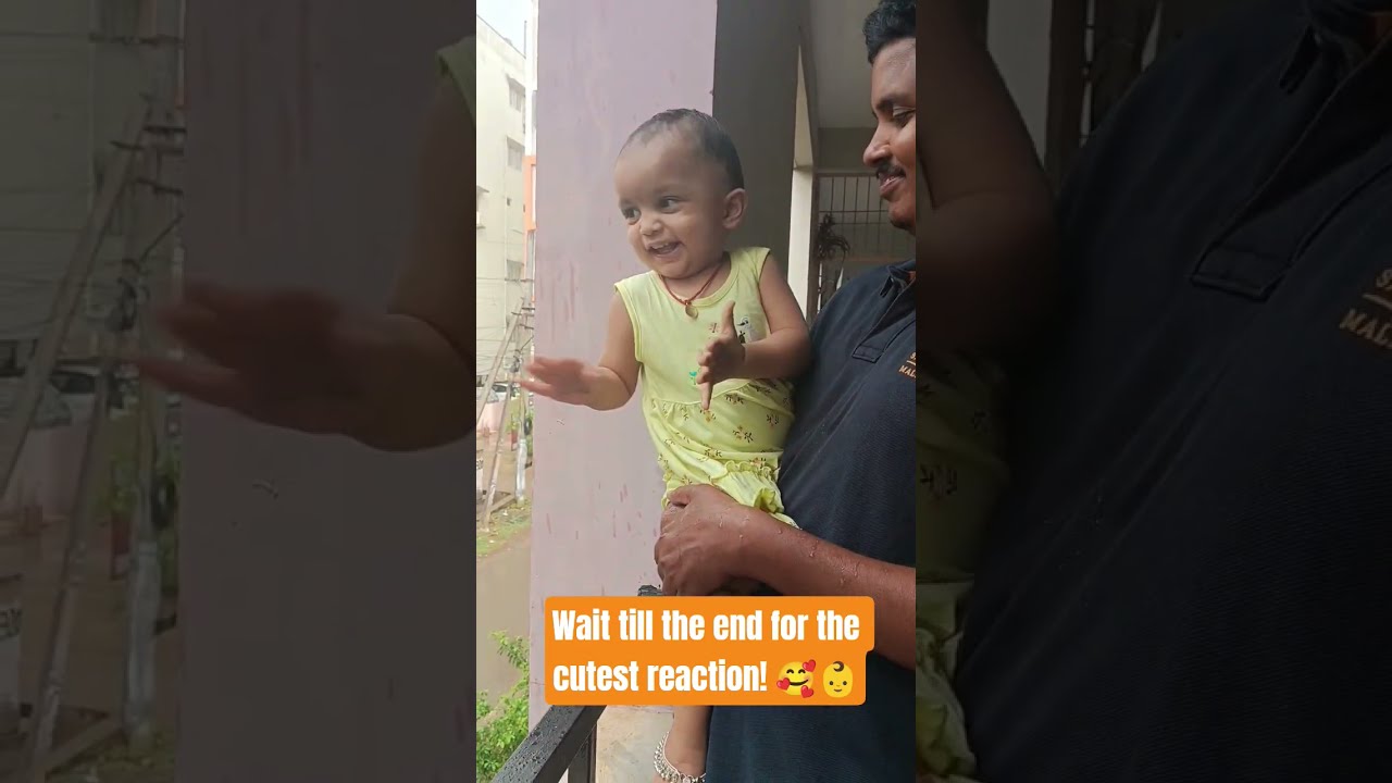 Baby Enjoying The Rain Cutebaby Enjoy Love