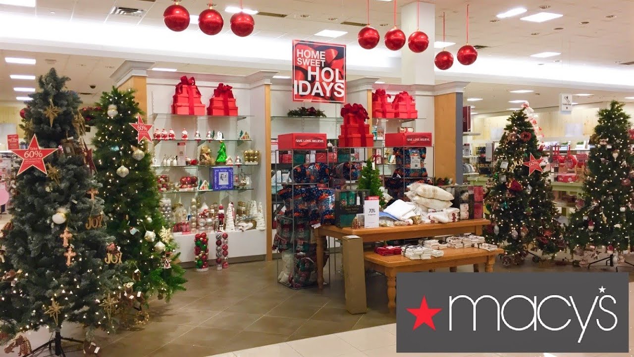 MACY'S CHRISTMAS DECORATIONS CHRISTMAS HOME DECOR SHOP WITH ME SHOPPING ...