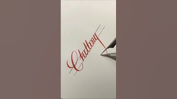 Chilling - handwriting with flex dip pen #cursive #art #calligraphy #lettering #flexibility