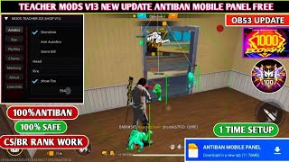 Free Fire Hack ✅ New Ob53 Mobile Mod Menu  Ob53 AntiBan Hack FF Max 🎯 AWM AimBot Main I'd safe hack 