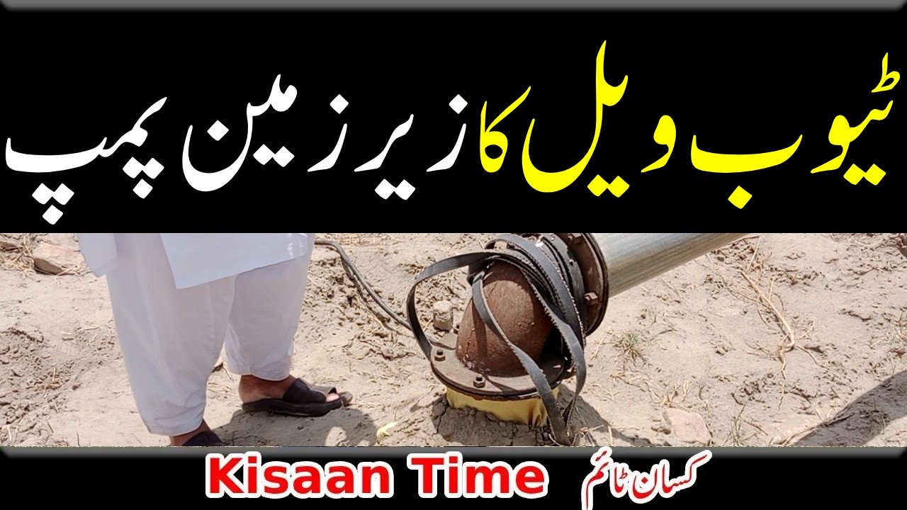Submersible water pump connection submersible pump installation زیرز مین ٹیوب ویل پمپ kisan time
