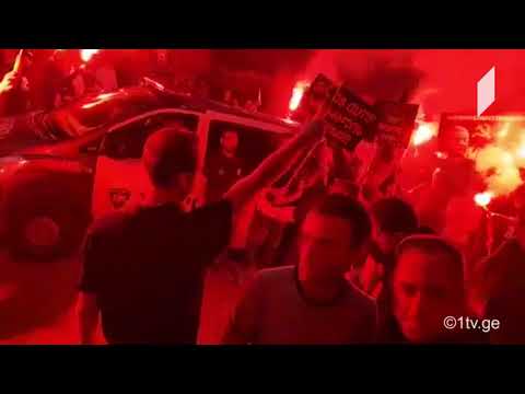 რუსთაველის გამზირზე ე.წ. „ქართველთა მარში“ აქცია-მსვლელობას მართავს