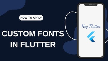 Custom Font in Flutter | Flutter Tips