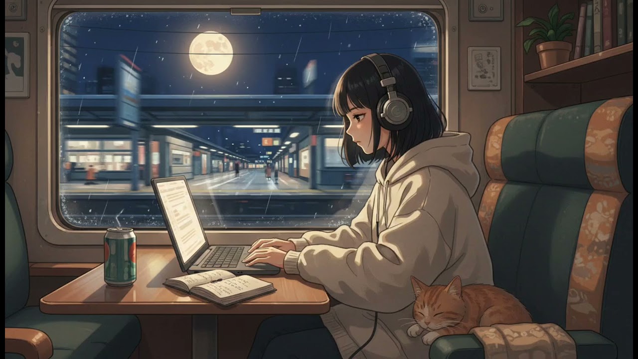 Moonlight Workspace🌙 | Forest Moonlight 🌿 | 90 Mins Organic Lofi for Creative Thinking & Deep Focus