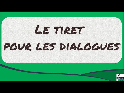 Vidéo: Comment Mettre Un Tiret