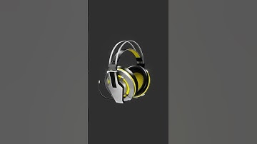 Gaming Headphone, Modelled in Blender #3dheadphonemodelling #modellinginblender #headphonelowpoly