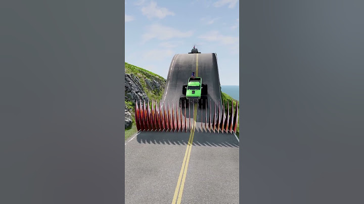 Monster truck vs Giant Spikes
