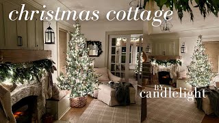 Christmas Candlelight Home Tour: A Cozy Cottage Evening